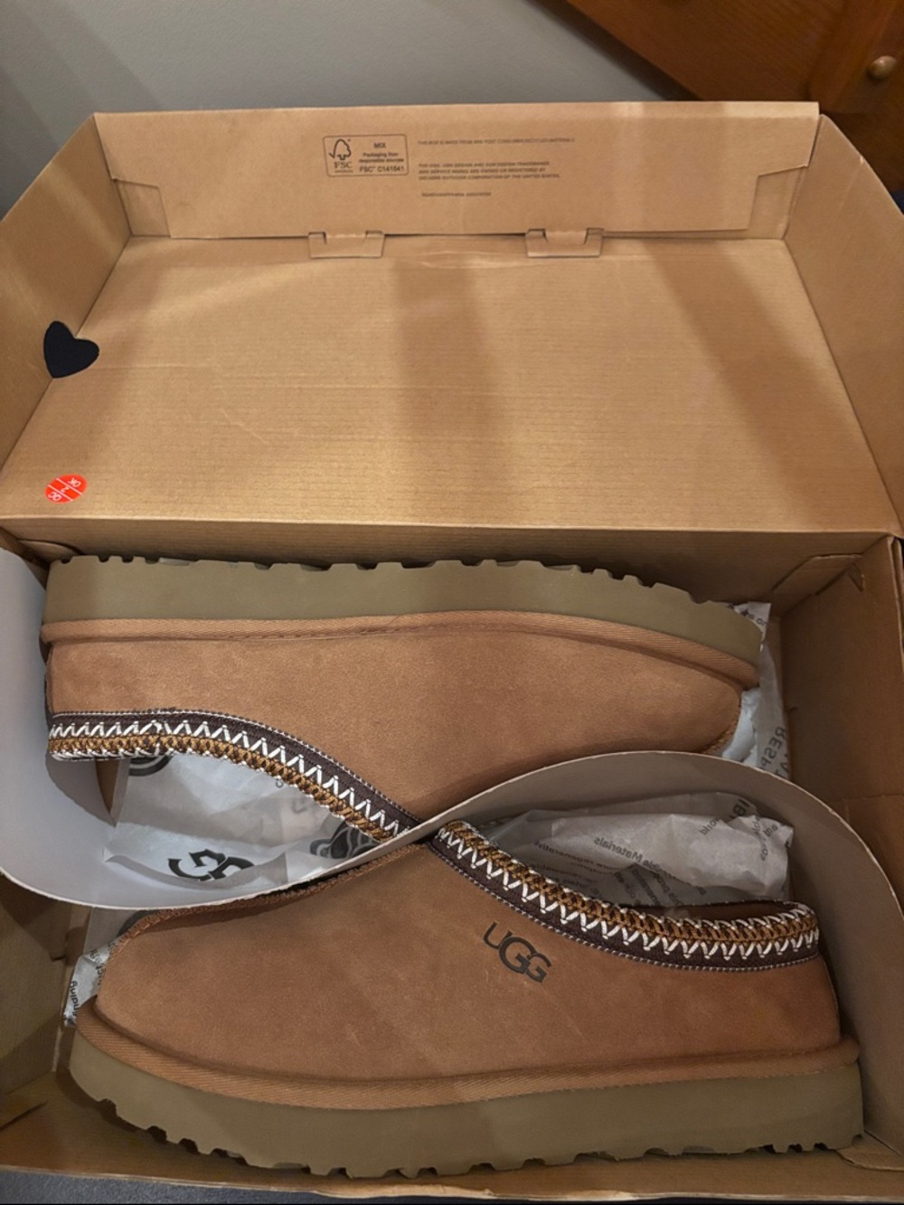 UGG Tasman Chestnut Slippers